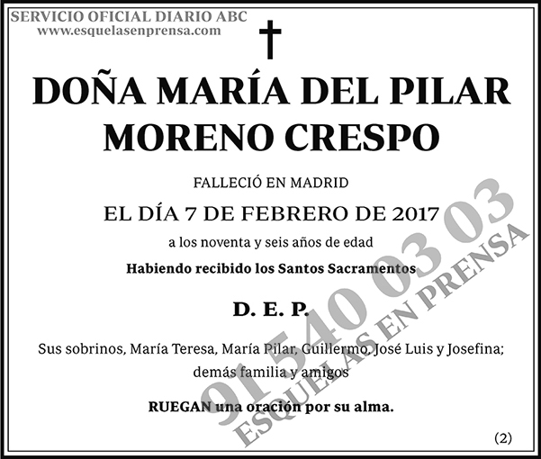 María del Pilar Moreno Crespo